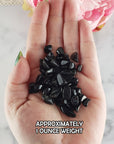 Obsidian Rock Natural Crystal Chips By the Ounce - 2