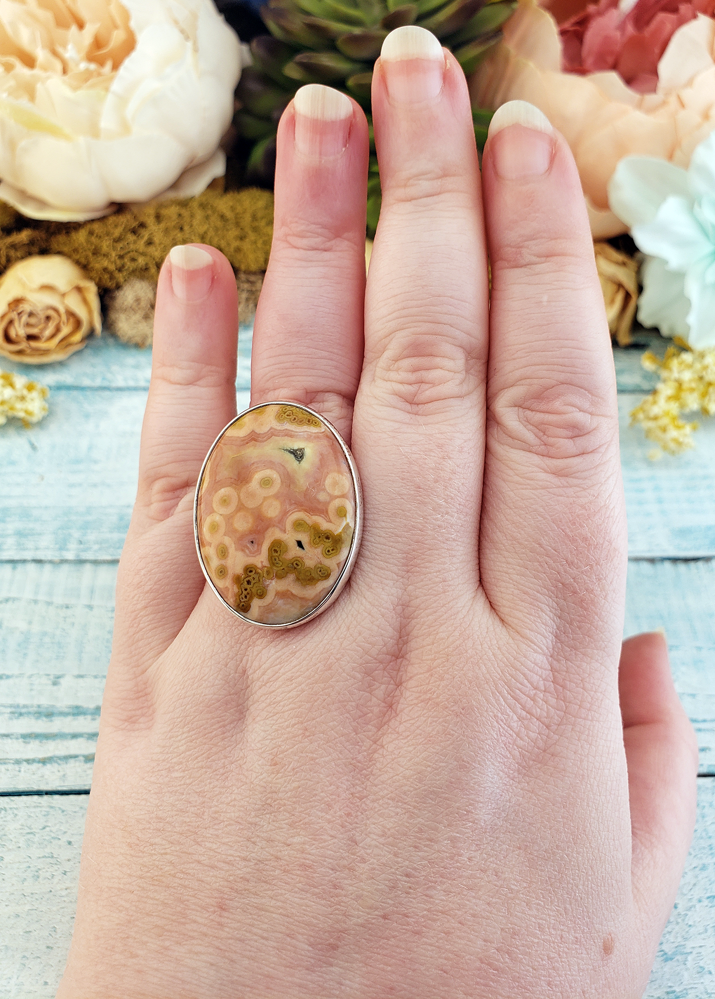 Ocean on sale jasper ring