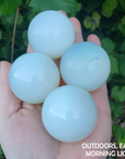 Opalite Crystal Sphere Manmade Gemstone Orb - 35 - 40mm - Low Light