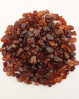 Orange Hessonite Garnet Crystal Natural Gemstone Chips By the Ounce - 1