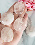 Rose Quartz Natural Crystal Palm Stone Worry Stone Meditation Tool - 1