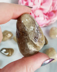 Pale Smoky Quartz & Natural Citrine Crystal Freeform Tumbled Stone | Multiple Sizes - 8