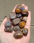 Pietersite Stone Natural Gemstone Semi-Tumbled Crystal - Outdoors