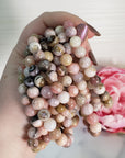 Pink Opal Crystal Natural Gemstone 7-8mm Beaded Bracelet - 8