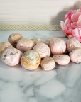 Pink Rhodochrosite Crystal Natural Gemstone Tumbled Stone | Multiple Sizes