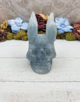 POOLE-FluoriteTotemCarvingWingedSkull 11