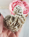 Unique Desert Rose Selenite Crystal Cluster Heat Treated Rough Mineral Formation | Posy - 3