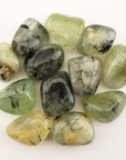 Prehnite Epidote Crystal Natural Gemstone Tumbled Stone | One Stone - 1