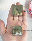 Pyrite Crystal Cluster Semi-Polished Natural Gemstone Cuboid Gemstone Formation | Multiple Sizes - 3