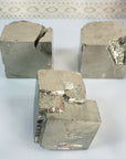 Pyrite Crystal Cluster Semi-Polished Natural Gemstone Cuboid Gemstone Formation | Multiple Sizes - 5