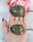Pyrite Crystal Egg Natural Gemstone Carving with Natural Caverns | Multiple Sizes - 2
