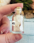 Quartz Natural Crystal Chips Bottle - One Bottle - Included Quartz