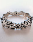 Quetzalcoatl Sterling Silver Articulated Bracelet