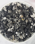 Raw Black Tourmaline with Quartz Crystal Chips Pebbles Natural Rough Gemstones by the Ounce