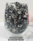 Raw Black Tourmaline with Quartz Crystal Chips Pebbles Natural Rough Gemstones by the Ounce - 2