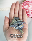Blue Kyanite Crystal Natural Raw Rough Gemstones By the Ounce - 1 ounce in hand