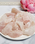 Raw Rose Quartz Crystal Natural Rough Gemstone | Heart Chakra Stones - 4
