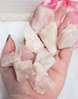 Raw Rose Quartz Crystal Natural Rough Gemstone | Heart Chakra Stones - 5