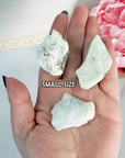 Raw Aquamarine Crystal Beryl Stone Rough Gemstone | Multiple Sizes - Small Size in Hand