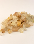 Multi Topaz Raw Crystals Rough Gemstones by the Ounce -White Background 4