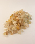 Multi Topaz Raw Crystals Rough Gemstones by the Ounce - White Background 3