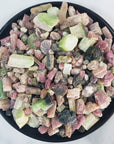 Raw Tourmaline Crystal Chips Pebbles Natural Rough Gemstones by the Ounce | Pink Tourmaline, Green Tourmaline, & Watermelon Tourmaline