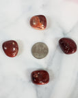 Red Jasper Crystal Natural Gemstone Tumbled Stone | One Stone - Root Chakra Stones - 5