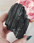Unique Jumbo Raw Black Tourmaline Crystal Natural Rough Gemstone | Root