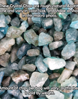 Rough Blue Apatite Stone Natural Crystal Chips By the Ounce - Close Up
