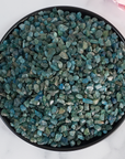Rough Blue Apatite Stone Natural Crystal Chips By the Ounce