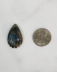 Unique 31 Carat Labradorite Cabochon Natural Gemstone Carving | Seaward - 4