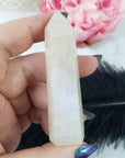 Unique Moonstone Crystal Tower Point High Quality Natural Gemstone Obelisk | Selena - 9