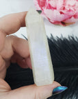 Unique Moonstone Crystal Tower Point High Quality Natural Gemstone Obelisk | Selena - 5