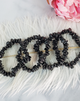 Shungite Stone Natural Crystal Chip Bead Bracelet
