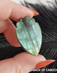 Unique 35 Carat Labradorite Cabochon Natural Gemstone Carving | Siren - 3