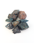 Blue Apatite Natural Raw Crystal Rough Gemstone - Small - On White Background