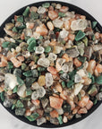 Sparkling Success Natural Crystal Confetti Chips Mix By the Ounce | Quartz Crystal, Garnet, Sunstone, & Green Aventurine