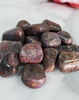 Star Ruby Stone Corundum Gem Natural Crystal Tumbled Stone | One Stone