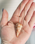 Sunstone Crystal Natural Gemstone Pendulum | Spiritual Tool - In Hand