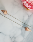 Sunstone Crystal Natural Gemstone Pendulum | Spiritual Tool - On Tile