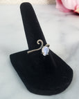 Rainbow Moonstone Crystal Natural Gemstone 925 Sterling Silver Ring | Talitha - 5