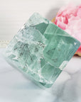 Unique Dendritic Green Fluorite Crystal Cube Natural Gemstone | Terra