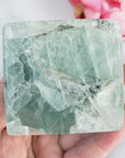 Unique Dendritic Green Fluorite Crystal Cube Natural Gemstone | Terra - 6