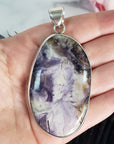 Unique Tiffany Stone Natural Gemstone 925 Sterling Silver Pendant - 1