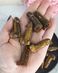 Tigers Eye Crystal Penis Natural Gemstone Phallus Totem | SMALL - 1