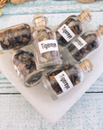 Tigers Eye Natural Crystal Chips Bottle - Natural Gemstones in Glass Bottles