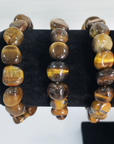 Tigers Eye Stone Natural Crystal Nugget Bead Bracelet - 2
