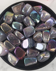 Rainbow Aura Amethyst Crystal Titanium Aura Coated Tumbled Stone | One Stone - Ethereal Aura Amethyst - 2