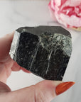Unique Large Raw Black Tourmaline Crystal Natural Rough Gemstone | Triad - 1