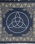 Black Triquetra Celtic Knot Altar Cloth